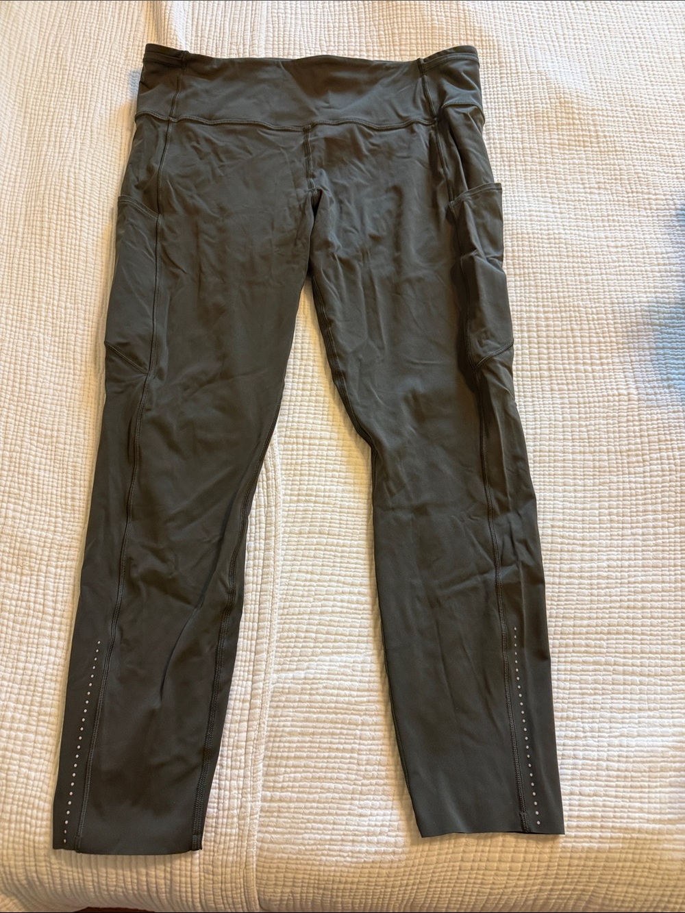 lululemon athletica Olive High-Rise Leggings with Side Pockets